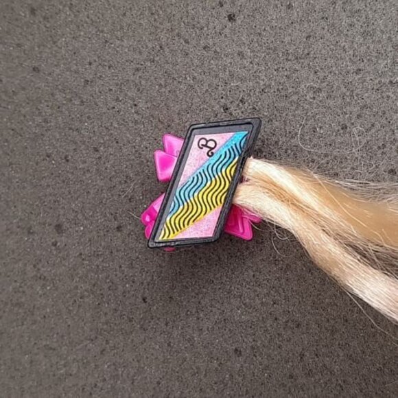 vtg 1988 Mattel Beach Blast Barbie #3249 Teresa Rectangle Hair Barrette Clip - Picture 2 of 5
